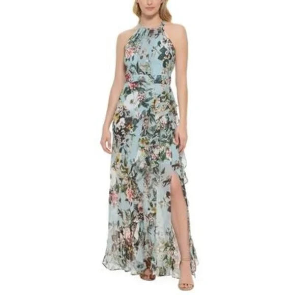 Eliza J | Dresses | Womens Floral Halter Maxi Dress | Poshmark